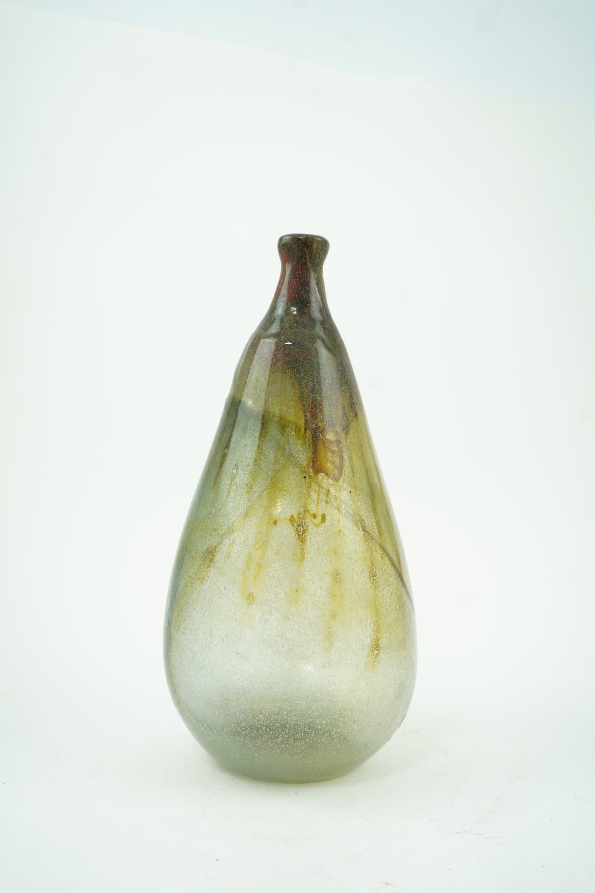 Samuel J. Herman (Mexican/American/British, 1936-2020): A freeform studio glass bottle vase